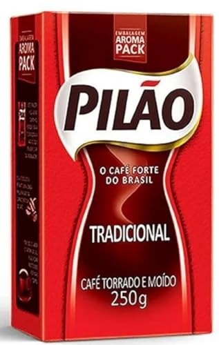 Coffee Rost and Ground - Caf   Torrado e Mo  do- Pilao 8.8oz. 250g - GLUTEN-FREE - PACK OF 08