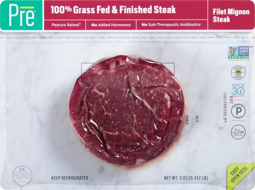 Pre, Beef Filet Mignon Steak, Grass-Fed, Pasture-Raised | 0.3125 lbs.