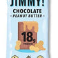 JIMMYBAR Functional Protein Bar - Chocolate Peanut Butter - 18g Protein - 12 Count - Gluten Free, Low Sugar