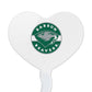 GRAPHICS & MORE Cupcake Picks Set of 6, Acrylic, Babson College Heart Design, One Size