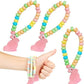 Fruidles Easter Bunny Candy Bracelet, Multicolor Fruit-Flavored Chewables for Party Favors (12-Pack)