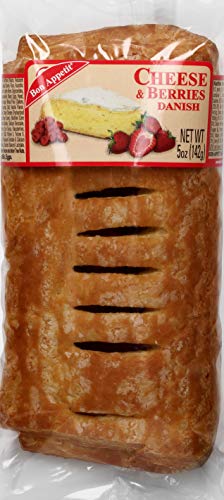 Bon Appetit Cheese & Berry Danish, 5 Ounce, Pack of 8 - Delicious Pastry Treats