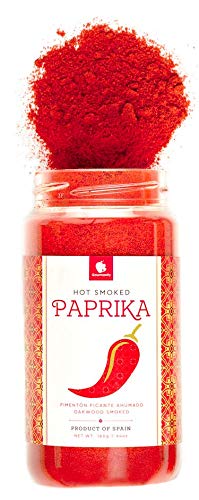 Gourmanity Hot Smoked Paprika Powder, Premium Spanish Seasoning, 5.64 oz, Kosher, Gluten Free