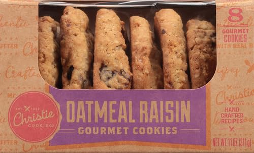 Christie Cookie Co., Oatmeal Raisin Cookies,Gourmet Cookies (8ct) (Sold Frozen)