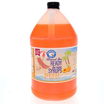 Hypothermias Hawaiian Snow Cone Syrup - 128 Fl Oz, 100% Pure Cane Sugar, Orange Flavor