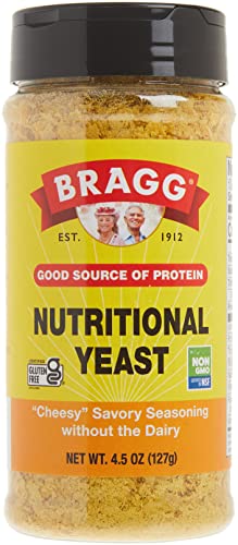 Bragg Premium Nutritional Yeast Seasoning - Vegan, gluten Free - good Source of Protein & Vitamins - Nutritious Savory Parmesan 
