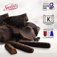 Sweet Candy Company Dark Chocolate Fruit Flavored Sticks - Gourmet Chocolate Covered Sticks, Orange And Blueberry, Gift Idea For