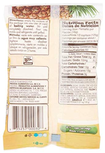 D'Gari Gelatin Dessert Piniapple- Dgari Pina Oz- 5 Pack (Pineapple)