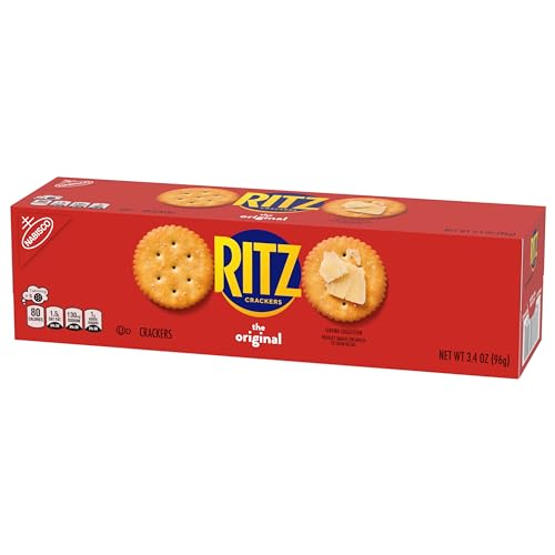RITZ Original Crackers, Snacks for Kids and Adults, Bulk Lunch Snacks, 12- 3.4 oz. Boxes