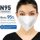 Bnx N95 Mask Niosh Certified Made In Usa Particulate Respirator Protective Face Mask (20-Pack, Approval Number Tc-84A-9315 / Mod