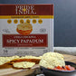 Pride Of India - Spicy Chickpea Masala Papadum Lentil Crisp, Pack of 6 - 10 count Box (3.53oz - 100gm) - Instant Popping Chips,