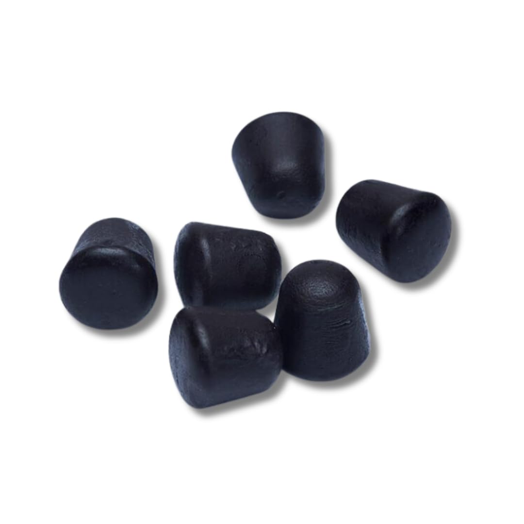LYZAS SWEETS &   Classic Candy Gift Packs - Black Licorice Gumdrops, Pack of 3