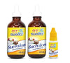 Concentrated Liquid Sucralose Sweetener, 4Oz/120Ml Glass Bottle (2900 Servings), 2-Pack |One Travel Size Bottle 0.5Oz/15Ml (360 Servings)