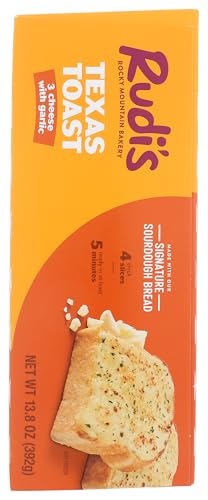 Rudis Bakery 3 Cheese With Garlic Texas Toast, 13.8 Oz