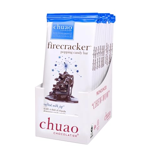 Chuao Chocolatier   Dark Chocolate Bars | Gourmet Chocolate Sea Salt Chipotle Artisan European No Preservatives | For Gift Baskets, Christmas, Valentines Day, Gifts for Women, Men, Birthday, Thank You, Care Package | 12 Ct