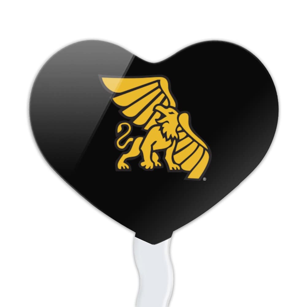 GRAPHICS & MORE Cupcake Picks Set of 6, Acrylic, Missouri Western State University Heart Love Design