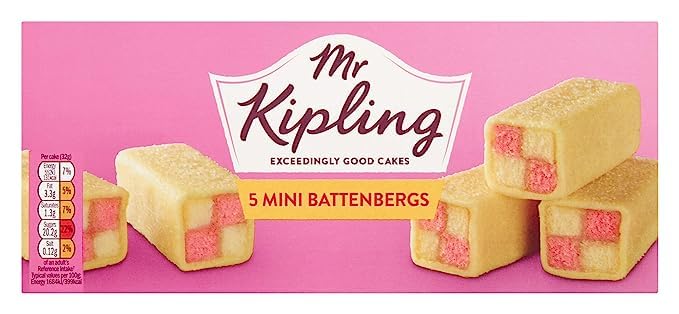 Mr Kipling Mini Battenberg Cake 5-Pack, 8.81 Ounce, Model O0-022E-AQWL