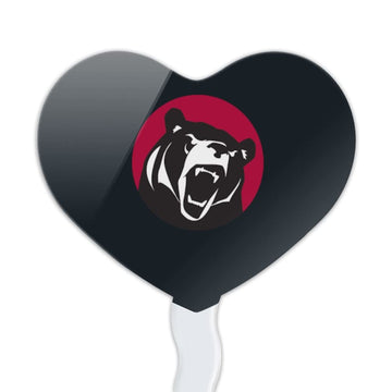 GRAPHICS & MORE Acrylic Cupcake Picks Set of 6 - Lenoir-Rhyne University Heart Love Decoration Toppers