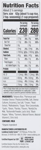 Lundberg Rice Creamy Parm Risotto, 5.5 Ounce (Pack of 4)