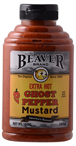 Beaver Ghost Pepper Mustard, 13 Ounce Squeeze Bottle