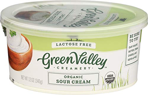 Green Valley Lactose Free Organic Sour Cream, 12 Ounce tub
