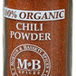 Morton & Bassett 100% Organic Chili Powder | Robust Blend for Tacos  Chili & Tex-Mex Dishes | Gluten Free  Salt Free  Non-GMO | 2.1 oz Jar