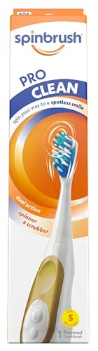 Spinbrush Pro Ultra White Powdered Toothbrush, Soft (Pack Of 2)