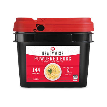 Readywise Emergency Food Supply, Freeze-Dried Powdered-Egg Bucket, Disaster Kit For Hurricane Preparedness, Camping Food, Preppe