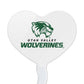 GRAPHICS & MORE Acrylic Cupcake Picks Set of 6 - Utah Valley University Secondary Logo