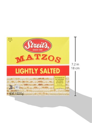 Streits Matzo, Lightly Salted, 11-Ounce Box (Pack Of 8)