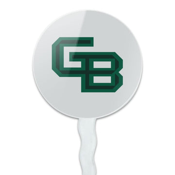 University Of Wisconsin - Green Bay Secondary Logo Cupcake Picks Toppers Decoration Set Of 6