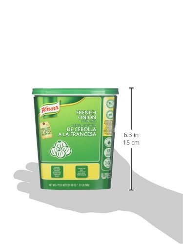 Knorr Professional French Onion Soup Mix Loaded with Real Onions and Beef Fat  Just Add Water  No Artificial Flavors  No added MSG  0g Trans Fat 1.31 Pound (Pack of 6)