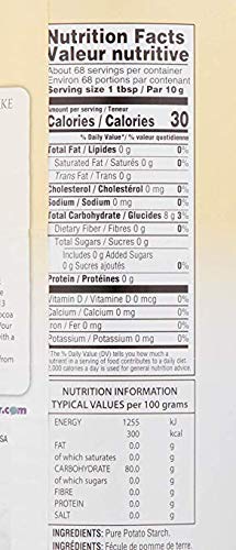 Gefen Pure Gluten Free Potato Starch, 24Oz (2 Pack = 3Lbs) For Cooking & Baking | Resealable Container | Excellent Fried Chicken