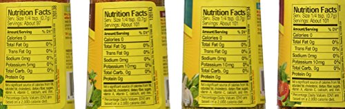 Mrs. Dash Extra Spicy(2.5oz), Southwest Chipotle(2.5oz), Garlic & Herb (2.5oz) and Fiesta Lime (2.4oz) Salt-Free Seasoning (Bund