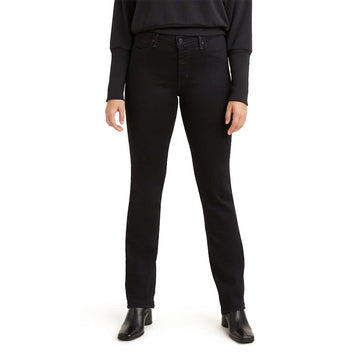 Levis Womens 314 Shaping Straight Jeans, Soft Black, 30 Regular