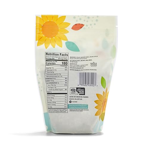 365 by Whole Foods Market, Organic Roasted Salted Sunflower Kernels, 12 Ounce