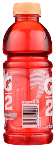 Gatorade Thirst Quencher Fruit Punch Sports Drink, 20 Fl Oz (Pack of 24), Red, Model QKR04053
