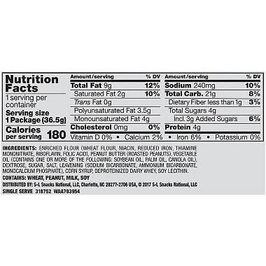 Lance Toasty Peanut Butter Sandwich Crackers (40 Count)