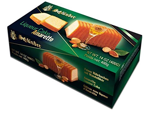 Schlünder Amaretto Liqueur Pound Cake Gift Box - 14 Ounce, Imported from Germany