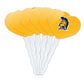 GRAPHICS & MORE Cupcake Picks Set of 6, Acrylic, UNCG Secondary Logo Heart, One Size, University of North Carolina Greensboro