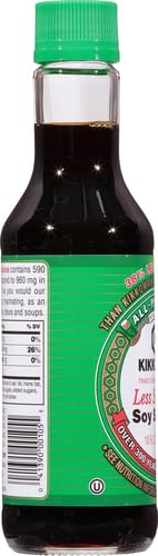 Kikkoman Soy Sauce - Traditionally Brewed, Reduced Sodium Content, Healthy and Authentic, Ideal for Stir-Fries and Marinades - 1