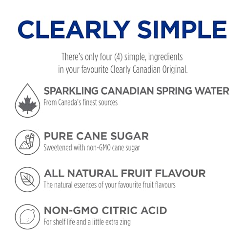 Clearly Canadian, Sparkling Water, Wild Cherry, Clear, 11 Fl Oz