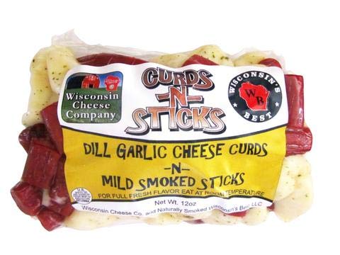 Wisconsin Cheese Company Cheese Curd & Meat Sticks Gift Box - Large 7-Pack - Perfect for Parties and Holiday Gifts