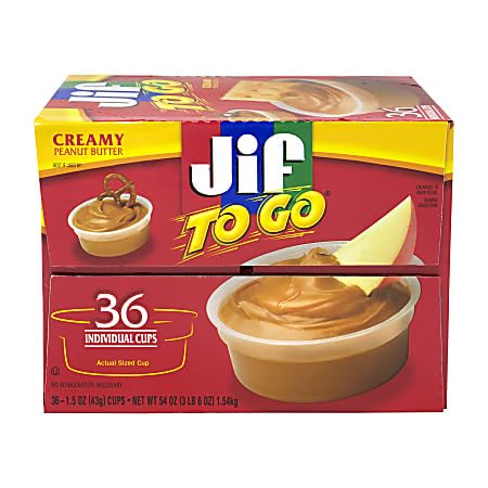 Generic Jif Togo Creamy Peanut Butter 36 Ct. By Optimumbyyemi