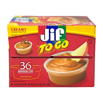 Generic Jif Togo Creamy Peanut Butter 36 Ct. By Optimumbyyemi