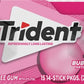 Trident Sugar-Free Bubblegum Gum, 14 Count (Pack of 15) - Delicious Chewing Gum for Fresh Breath