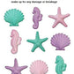 CakeSupplyShop Celebrations Edible Seahorses & Starfish 12-Pack, Shimmer Sugar, Sea Creatures, Model 65-73HC-O3M4