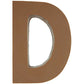 Philadelphia Candies Solid Milk Chocolate Alphabet Letter D, 1.75 Ounce Novelty Gift