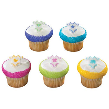 Baby One Piece Outfit Edible Sugar Cake Toppers, 12 Count