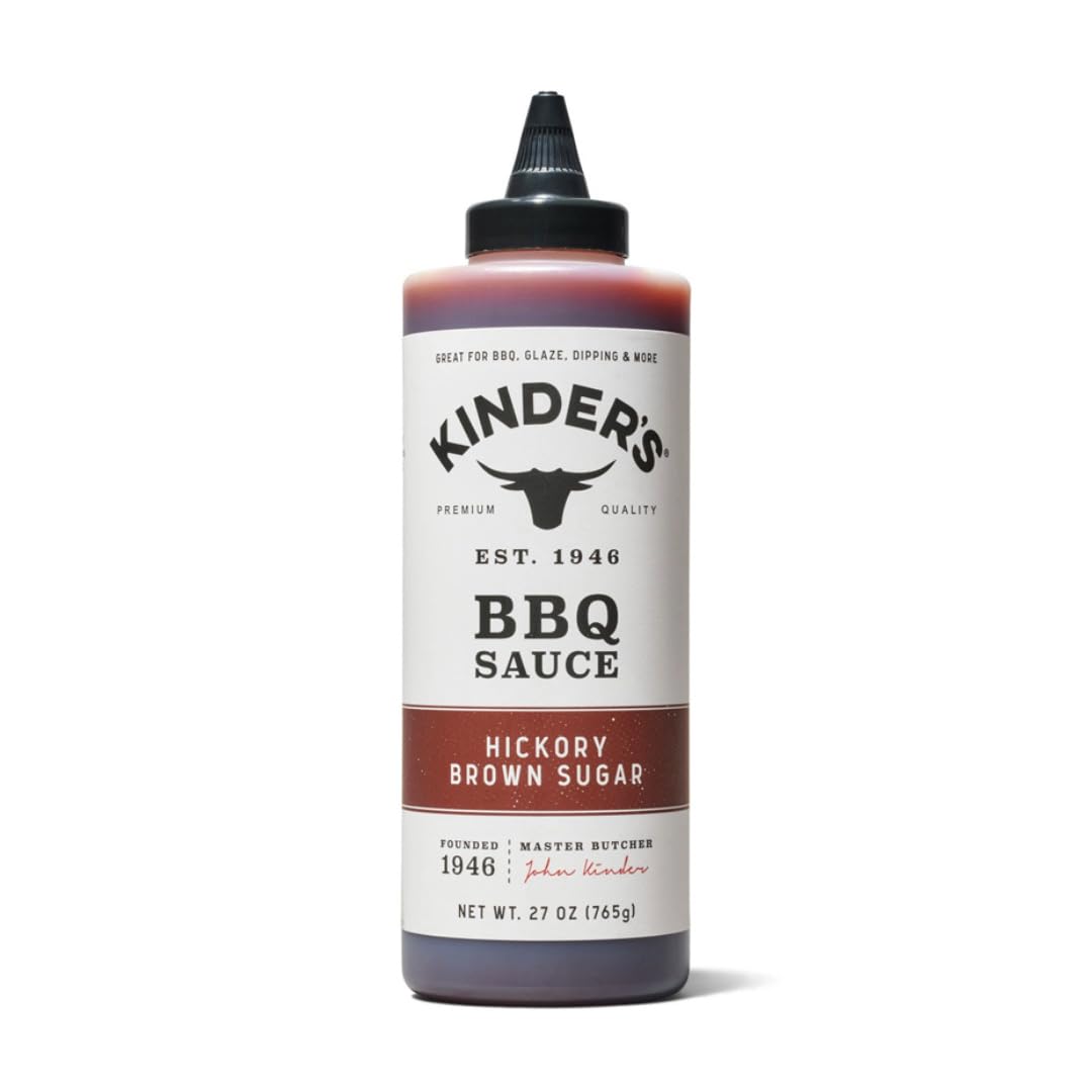 Hickory Brown Sugar Bbq Sauce | Pack Of 1 | 27 Ounce | Kinders Sauce | Larger Size | Great For Barbecue, Glaze, Dipping And Mari